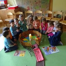 Religiöse Einheit zum Palmsonntag